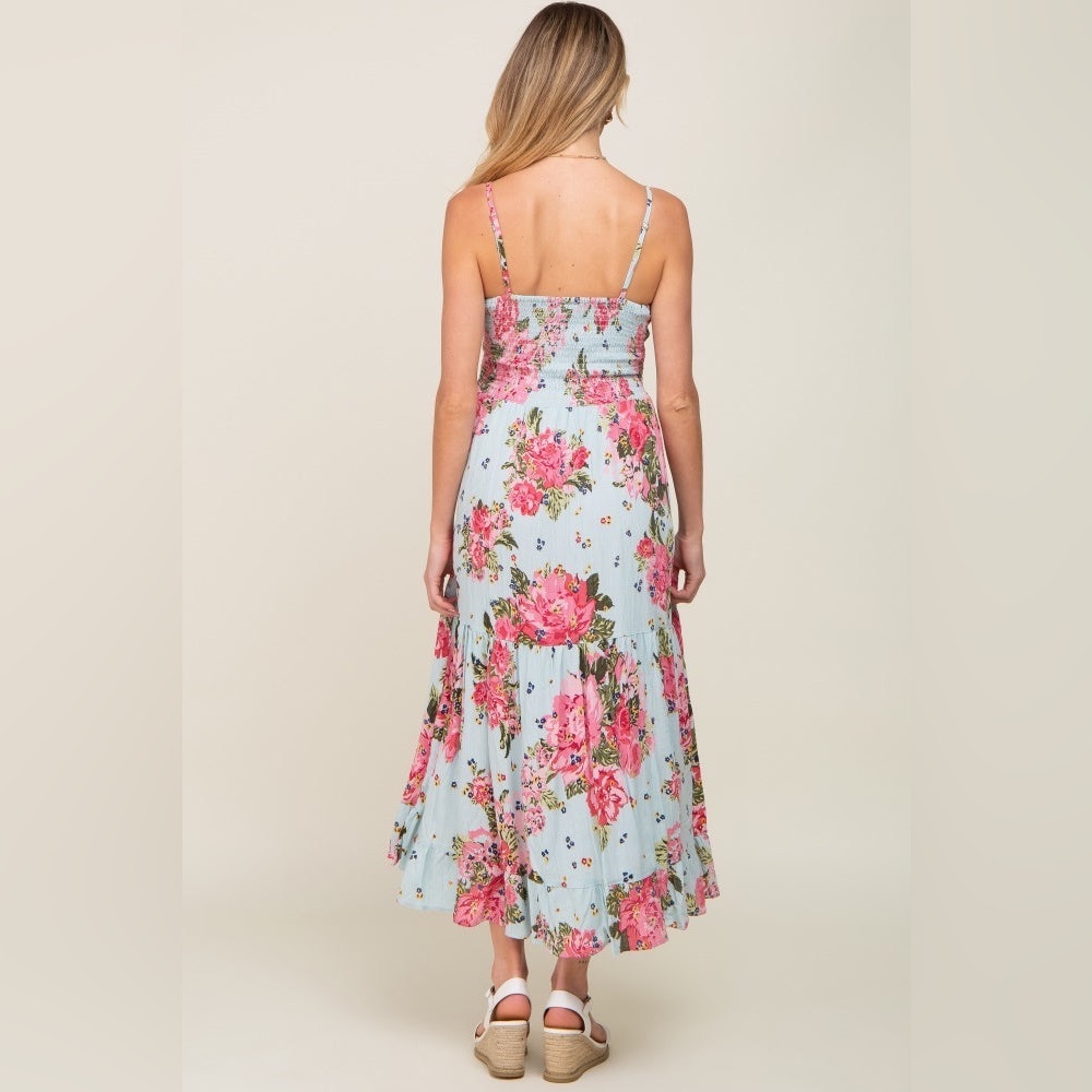 Pinkblush floral spaghetti strap maxi dress nwt - Picture 3 of 5